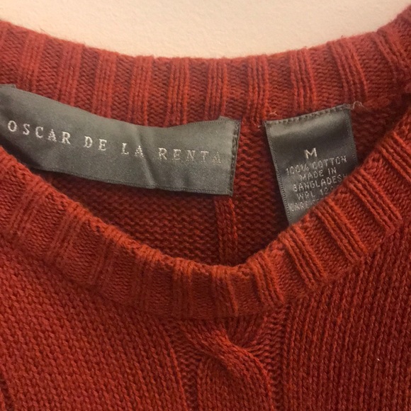 Men’s Rust colored Oscar De La Renta Sweater - Picture 3 of 4